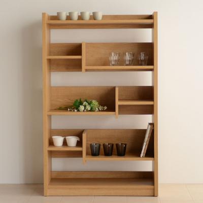 ふるさと納税 大川市 LANE レーン シェルフ80L ロータイプ オーク(幅80高さ120)