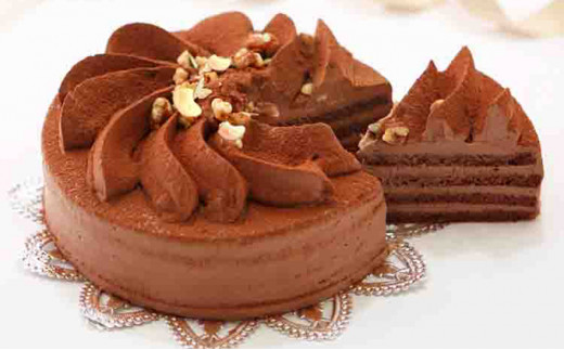 
口どけなめらか生チョコケーキ 『フラワーショコラ』　 北海道・新ひだか町のオリジナルケーキ　生チョコ 生チョコケーキ チョコ 誕生日 ケーキ お祝い
