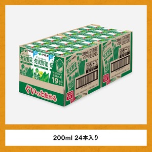 【3ヶ月定期便】伊藤園 充実野菜 緑の野菜ミックス（紙パック）200ml×24本 【 全3回 飲料類 野菜ジュース 野菜 ジュース ミックスジュース 飲みもの 】