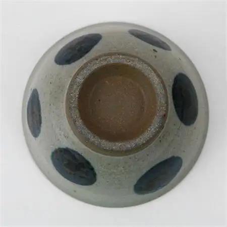 伝統のやちむん　丸紋 3.5寸マカイ ペア　【仁陶器工房】【1724474】