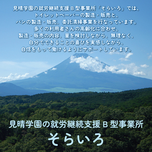 【2026年3月～順次発送】 トイレットペーパー 100ロール シングル 備蓄 防災 消耗品 生活用品 エンボス加工 社会福祉法人 見晴学園 そらいろ 静岡県 三島市