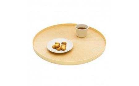 Round Rays Tray L ホワイトアッシュ White Ash  ｜トレー プレート お皿 皿 食器 インテリア