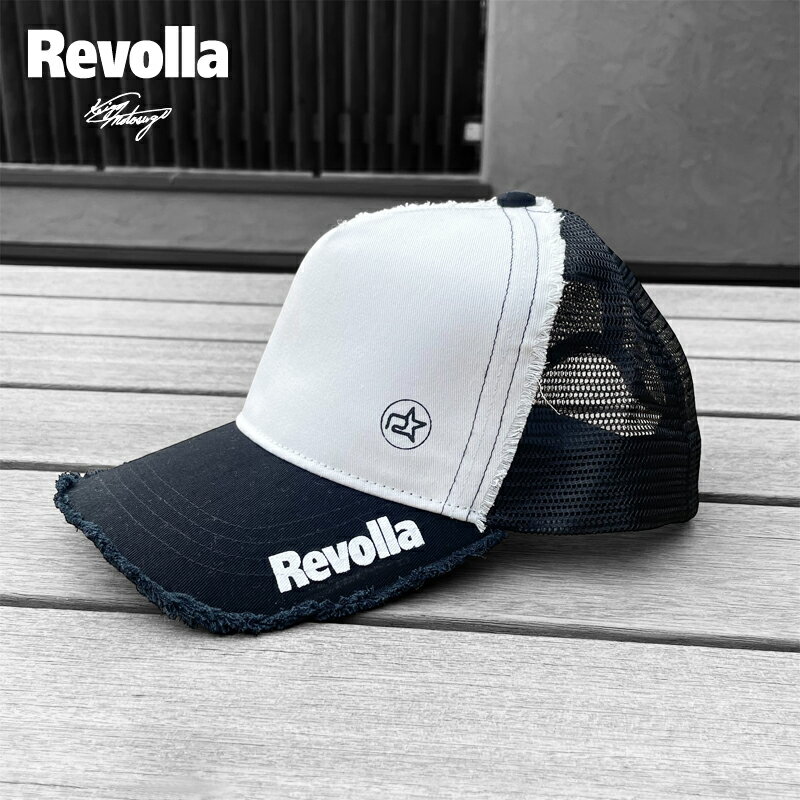【ふるさと納税】 帽子 ハット キャップ ファッション ツイル ダメージ加工 メッシュ REVOLLA ヘッドウェア アクセサリー 被り物 日よけ UV対策 紫外線対策 アウトドア スポーツ 野球帽 サイズ調整可能 ユニセックス 男女兼用 おしゃれ カジュアル 牧之原市 静岡県