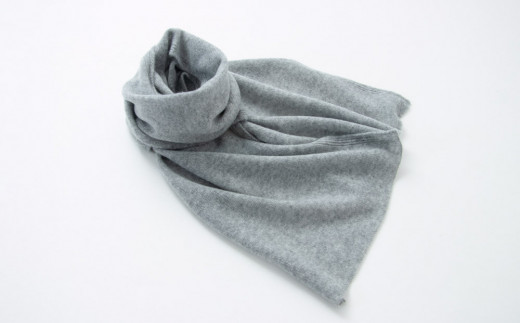 【期間限定(12/26～3/31)寄附額】【UTOカシミヤ】天使のマフラー〈ミディアムグレー〉 カシミヤ 100% 岩手県 北上市 H0129