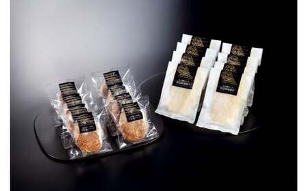 ＜ホクニチ＞氷温熟成　ハンバーグ・豚ロース西京味噌漬け各８個【髙島屋選定品】　ハンバーグ