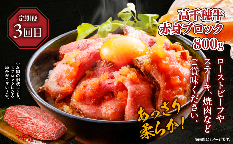 【3か月定期便】 高千穂牛ステーキ定期便| 牛肉 肉 お肉 サーロイン ステーキ 赤身 定期便 定期 国産牛 ブランド牛 和牛 ハンバーグ 国産 贈答 贈り物 簡単調理 おかず 普段使い |_Tk00