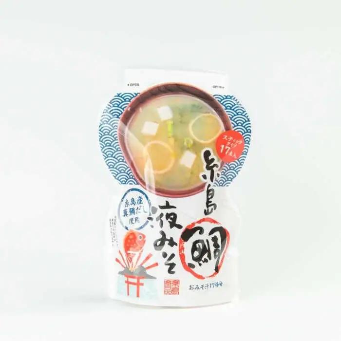 【全3回定期便】【お手軽】 糸島鯛液みそ 小分けパック 15g×17本 糸島市 / 糸島食品 味噌汁 みそ汁 [ABE049]