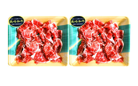 【3回定期便】長崎和牛 切り落とし 600g(300g×2)【有限会社長崎フードサービス】[OCD018]