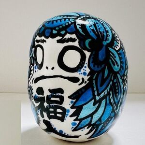 世界にひとつだけの手づくりだるま(縦約5cm×横約4cm)【1676717】