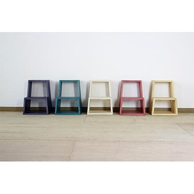 ふるさと納税 大川市 暮らしにプラスする小物家具【PRIMO ステップスツール  スミイロ】職人MADE大川家具『境木工』 |  | 01