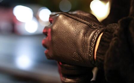 LAMP GLOVES -UTILITY GLOVE SHORTY-(カラー：ブラック／サイズ：S)【革手袋 レザー グローブ 鹿革 メンズ レディース Lamp gloves ランプグローブス ショ