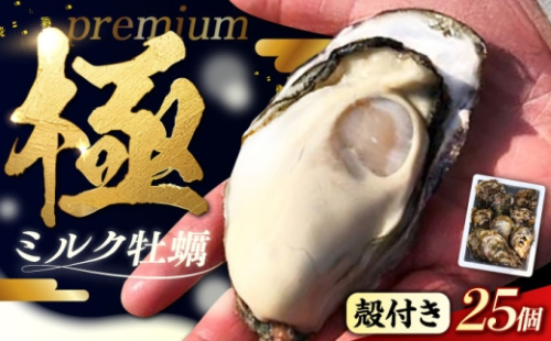 【1月21日(木) 発送】ミルク牡蠣 殻付き25個入り 広島県江田島市／株式会社丸杉水産 [XCY003-002]
