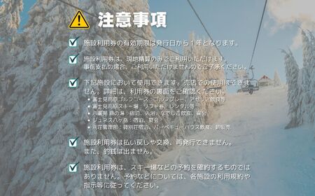 スキー場 リフト利用券 4万円 旅行券 クーポン券 サービス券 旅行 リフト券 スキー専用 ゲレンデ チケット 信州 長野県 富士見町 着日指定不可 富士見高原リゾート 