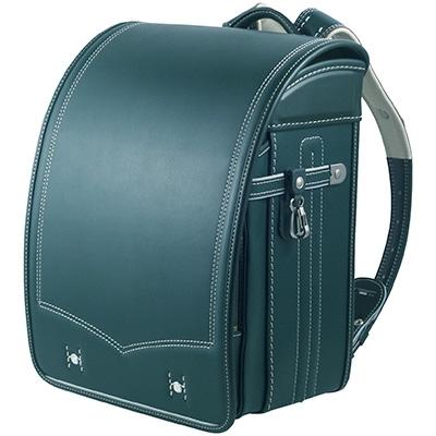 ふるさと納税 川口市 埼玉県川口市 天地堂のオリジナル 牛革ランドセル キューブタイプ プレミアム  カラー:グリーン