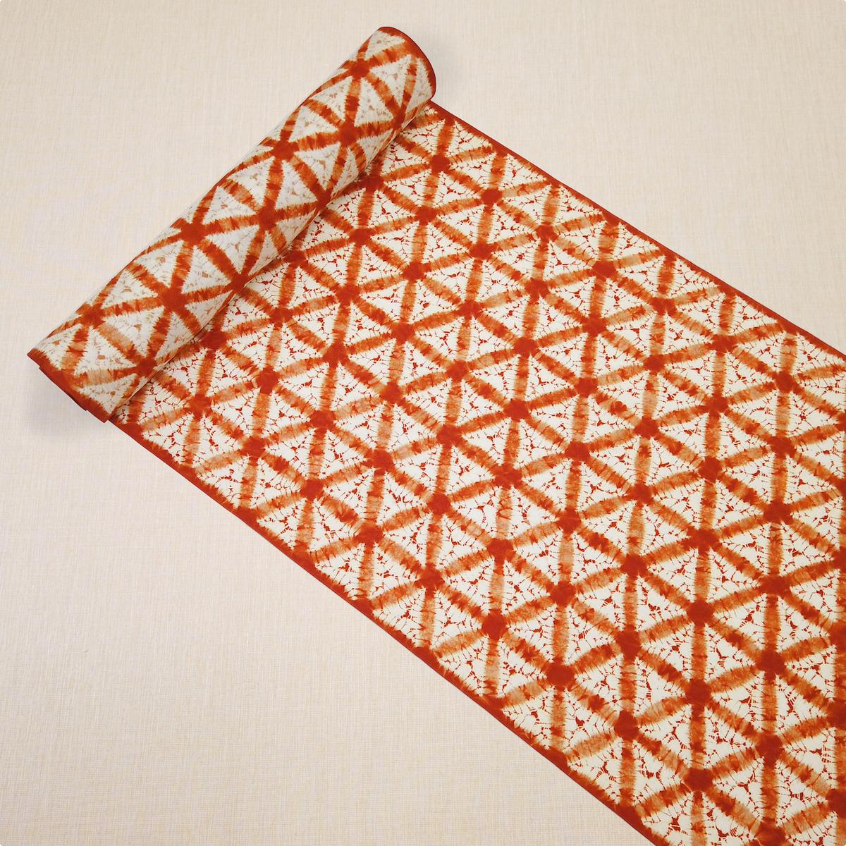 【ふるさと納税】【 南部しぼり 茜染 】 正絹着尺地 草紫堂 南部茜染 和装 着物 伝統工芸 工芸品