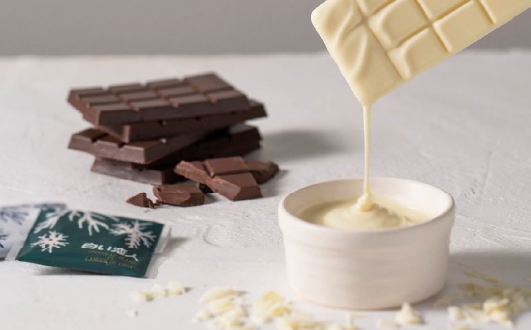 【1ヶ月毎2回定期便】 チョコレートタブレット 白い恋人ホワイト 計10パック