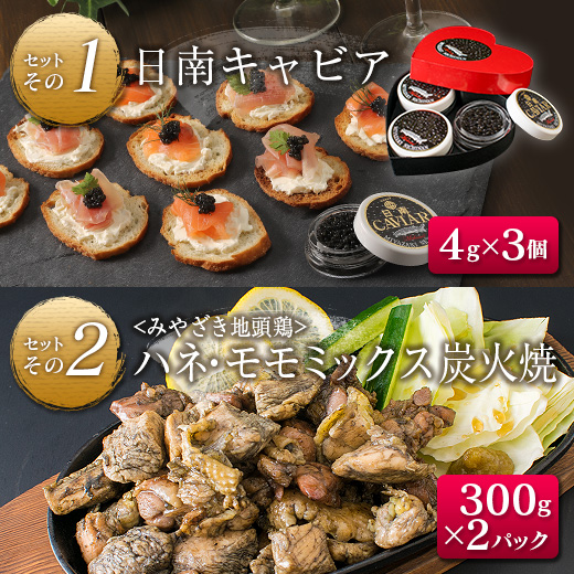 F47-20_≪数量限定≫日南の逸品(キャビア&地鶏)コラボセット【全6種類】_イメージ2