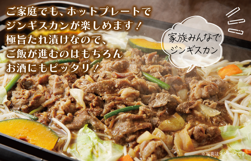 味付け ジンギスカン 1.5kg【6人前 小分け 250g×6P 羊肉 ラム 焼肉 バーベキュー 冷凍 簡単調理 北国からの贈り物】 015B400