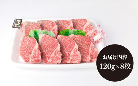 【厚切ヒレステーキ】120g×8枚 A4ランク 博多和牛 糸島市/糸島ミートデリ工房[ACA046] ステーキ ヒレ ヒレ肉 フィレ ヘレ 牛肉 赤身 黒毛和牛 国産