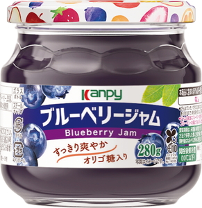 カンピー　ブルーベリー ジャム 280ｇ 1ケース（6本入） | 兵庫県 丹波篠山市 ギフト 朝食 果実ジャム フルーツジャム オリゴ糖配合 トースト ヨーグルト 家族向け まとめ買いに ブルーベリー