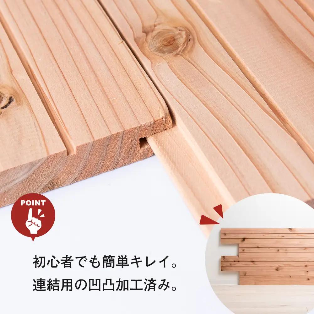 羽目板 （910×12×105）15枚セットdiy 木材 板 DIY 北海道ふるさと納税＜松田林業＞