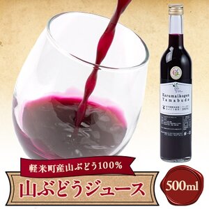 【軽米町産ヤマブドウ使用】100%山ぶどうジュース　500ml×1本【1101954】