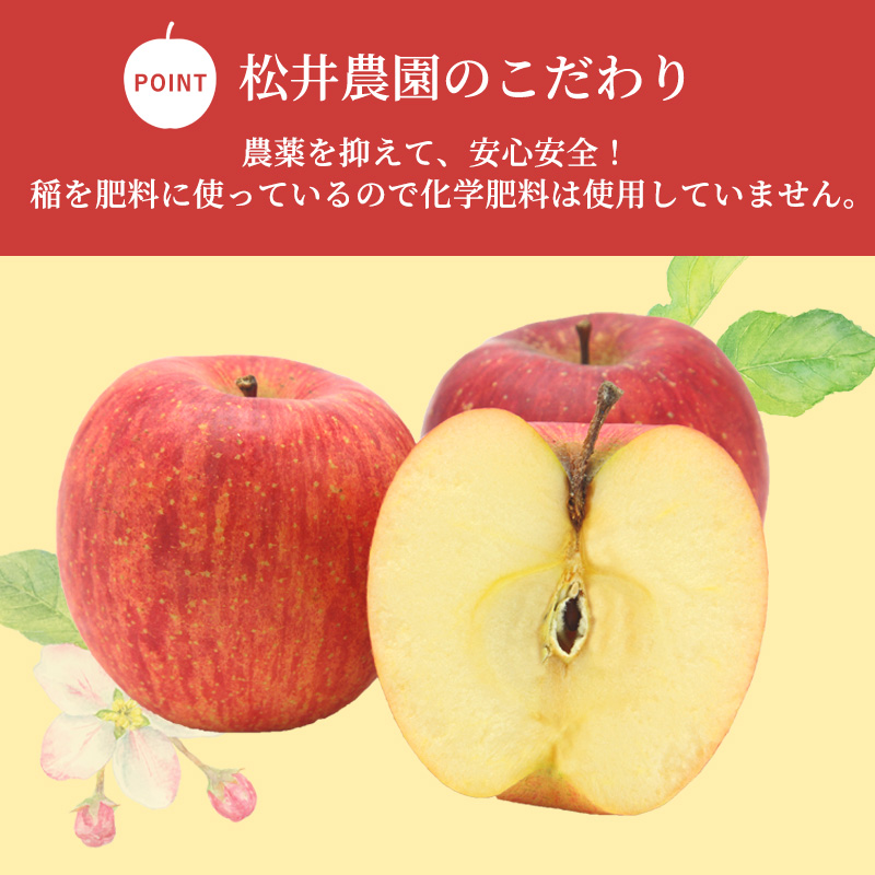 信州小諸　松井農園のサンふじ・シナノゴールド詰合せ　約3.5kg 果物類・林檎・りんご・リンゴ