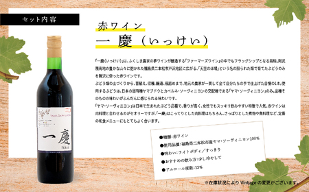 一慶　赤ワインセット【ふくしま農家の夢ワイン】