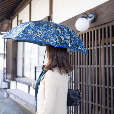 ふるさと納税 山梨県 槙田商店　晴雨兼用長傘　Stig L.　ハーバリウム　ブルー |  | 03