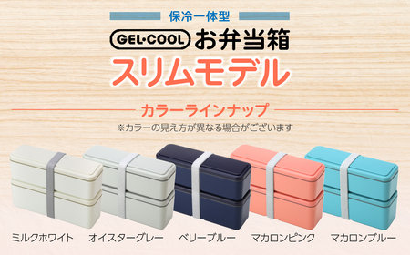 GEL-COOL お弁当箱 スリムモデル マカロンブルー MROK006-5