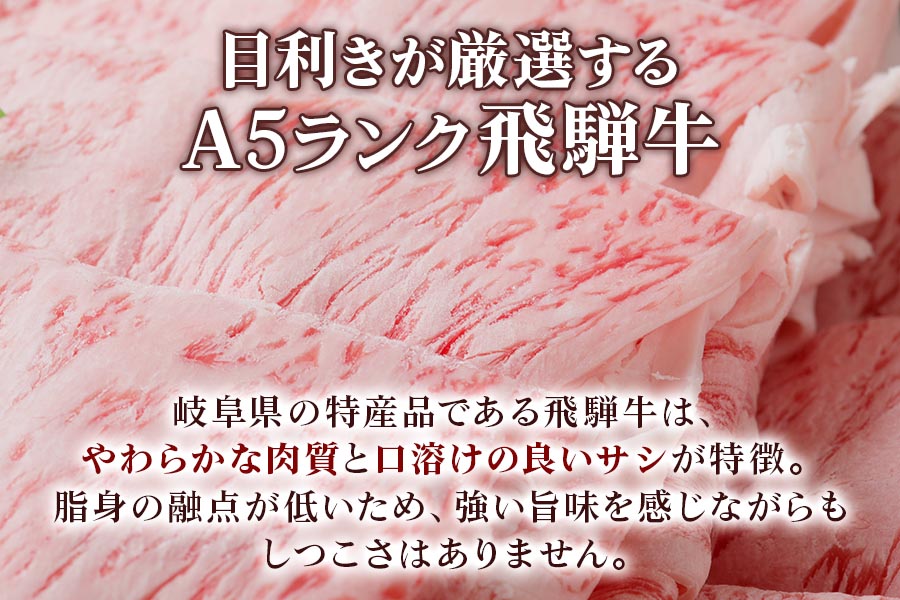 [6ヶ月定期便][A5等級] 飛騨牛ロースすき焼き・しゃぶしゃぶ用400g [0866]