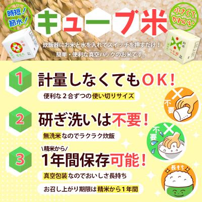 ふるさと納税 山形市 【令和7年産】山形産 無洗米キューブ米つや姫300g×60個 FZ25-895 |  | 02