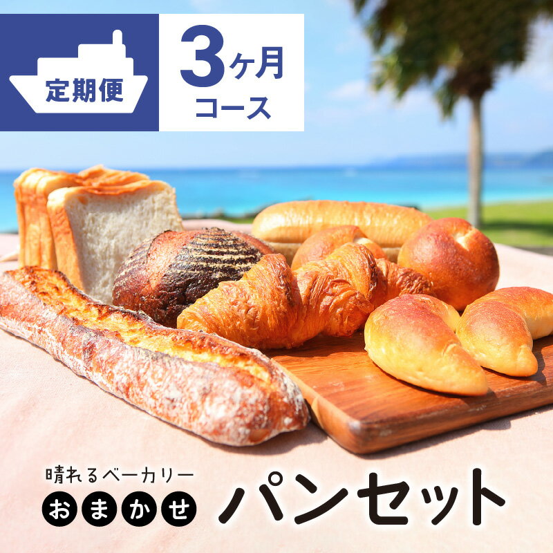 【ふるさと納税】パン 詰め合わせ セット 定期便 3ヶ月 おまかせ 国産小麦 約 50種 選りすぐり お楽しみ マーガリン不使用 ショートニング不使用 島ざらめ 買い置き 常備 備え 朝食 おやつ もっちり 奄美大島 晴れるベーカリー 白神こだま酵母 冷凍 送料無料