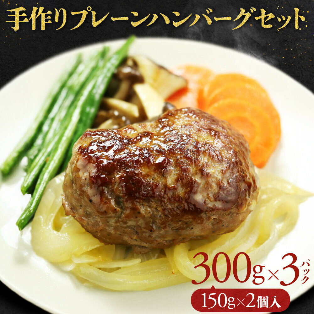 【ふるさと納税】【こだわりの自家製】ミートガイ手作りプレーンハンバーグセット