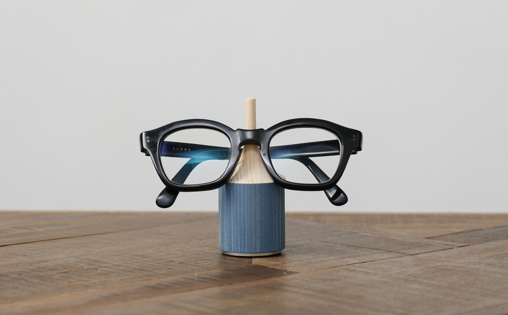 
                  【ミマツ工芸】諸富家具／M.SCOOP　大正浪漫　GLASSES PLACE　藍染　※お好きな色をお選びください
                