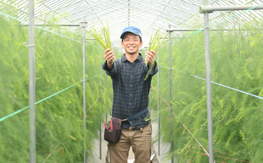 岡山県産　朝採れアスパラガス　1キロ【配送不可地域：離島】【1143586】
