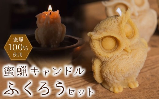 信州産蜜蝋キャンドル【ふくろう】 | キャンドル きゃんどる  アロマ 癒し 蜜蝋 ロウソク ハンドメイド インテリア フクロウ ふるさと納税 信州 長野県 松本市
