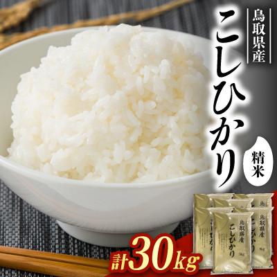 ふるさと納税 北栄町 【食味鑑定士厳選】鳥取県産 コシヒカリ30kg(5kg×6袋)