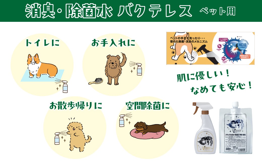犬用健康セット ラクダミルクふりかけ 消臭除菌水