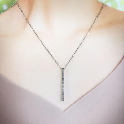 ふるさと納税 甲府市 プラチナ製 ハート&キューピッドダイヤ 1.0ct ロング ロッド ネックレス 【1456716】 |  | 03