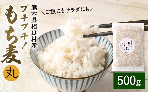 プチプチ！ もち麦 （丸） 500g 麦ごはん サラダ もちむぎ 米 お米 雑穀 ご飯 ごはん 国産
