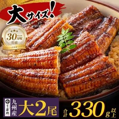 国産うなぎ蒲焼大サイズ2尾（計350g以上）鰻蒲焼用タレ・山椒付 うなぎ生産量日本一鹿児島県産・宮崎県産