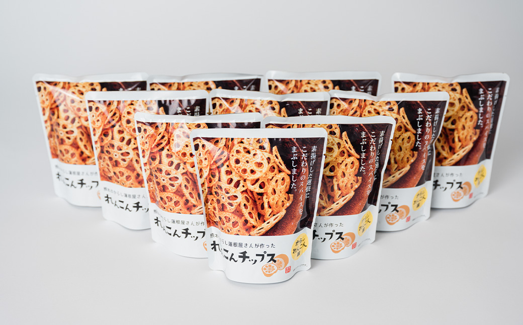 蓮根チップス（からし蓮根味）20g×10袋 れんこん