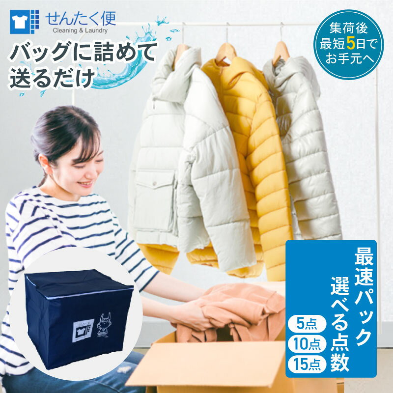 【ふるさと納税】 宅配クリーニング せんたく便 最速パック 5点 ~ 15点 最短5日 洗濯 せんたく 洗濯便 衣類のクリーニング 宅配 クリーニング 早い 最速 最短 衣類 服 衣料 衣替え 衣がえ 10点 滋賀 彦根