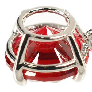 【京セラ】クレサンベール〈ルビー〉ペンダント【一粒/1ctUP/ラウンドブリリアントカット/プラチナ/7月誕生石】