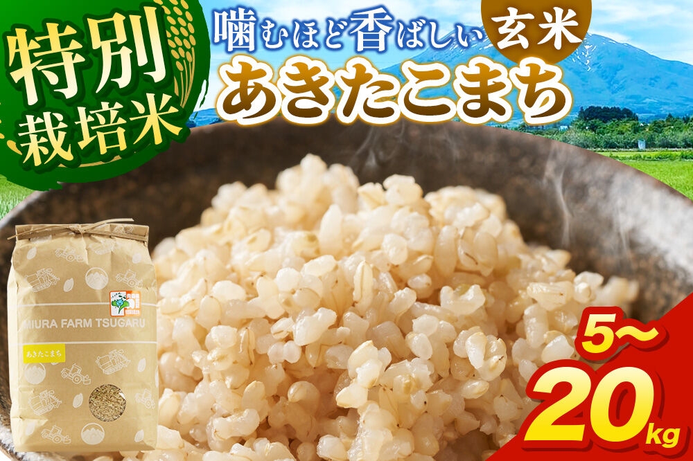 
                  米【特別栽培米】あきたこまち 玄米【選べる 5kg～20kg】令和7年産 青森県弘前市産 [5キロ 小分け あきたこまち 特別栽培米 玄米 ブランド米 青森県 弘前市産]
                