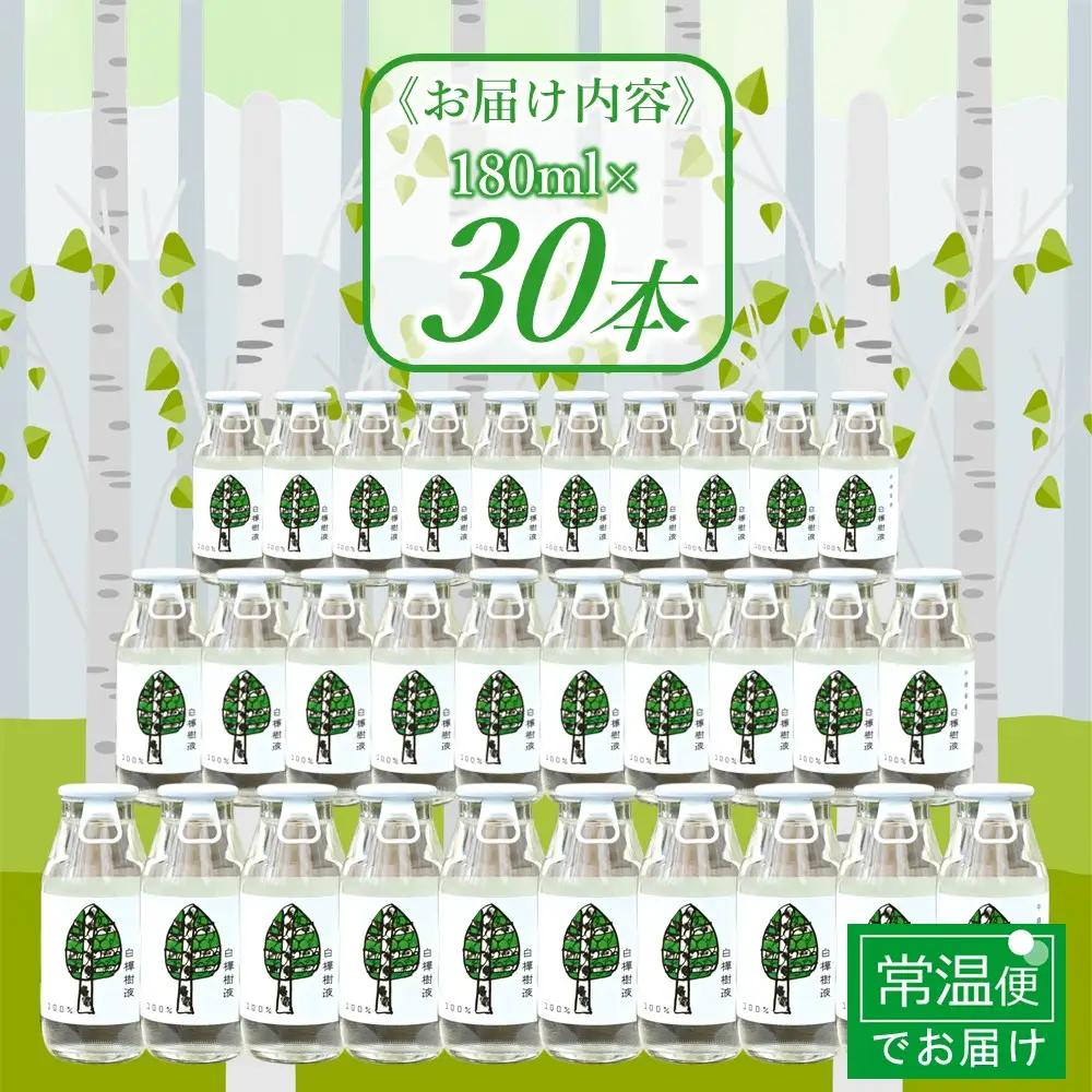 飲む 白樺樹液 100％ドリンク30本 白樺樹液