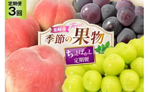 【2025年発送！先行予約！】ちっとばかしフルーツ3回定期便 桃 巨峰 シャインマスカット 【年3回】NS-1016 [韮崎翠緑 山梨県 韮崎市 20744991] フルーツ 果物 くだもの もも ぶどう ブドウ 葡萄 シャイン マスカット 山梨県産 