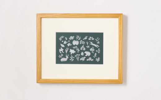 [磯 優子 / Yuko Iso] オリジナル作品 活版印刷のポストカード×1枚 | オリジナル デザイン インテリア おしゃれ かわいい シンプル 文房具 文具 絵葉書 絵はがき ポストカード 入れ