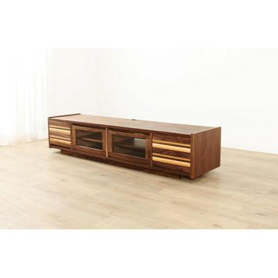 ふるさと納税 大川市 大川家具 レインボー 180テレビボード ウォールナット 台輪【野中木工所】